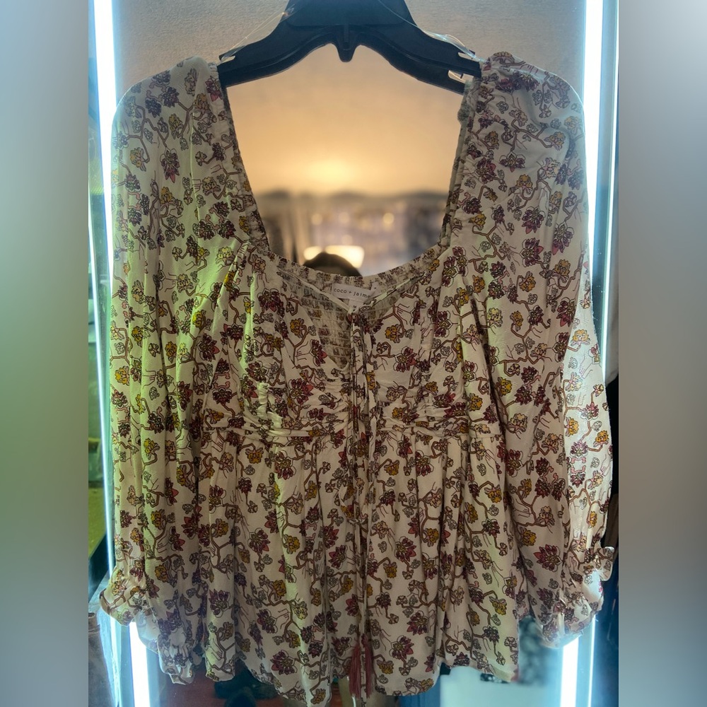 Floral Print Women's Top